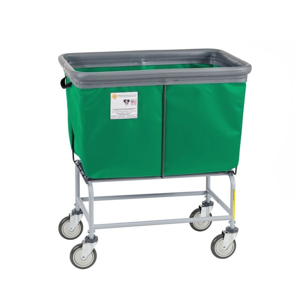 Elevated Basket Truck, Vinyl, Bumper, 6 Bushel, Forest Green
